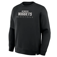 Sweat-shirt à capuche premium Fanatics noir Denver Nuggets Crossover Collection Defensive Rotation Drill pour homme