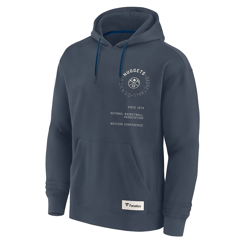 Sweat à capuche Premium Denver Nuggets Future Ground Info Elements bleu fanatiques pour homme