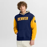 Sweat à capuche Fanatics bleu marine/or Denver Nuggets Half Court Shot Clock Fastbreak pour homme