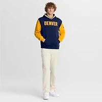 Sweat à capuche Fanatics bleu marine/or Denver Nuggets Half Court Shot Clock Fastbreak pour homme