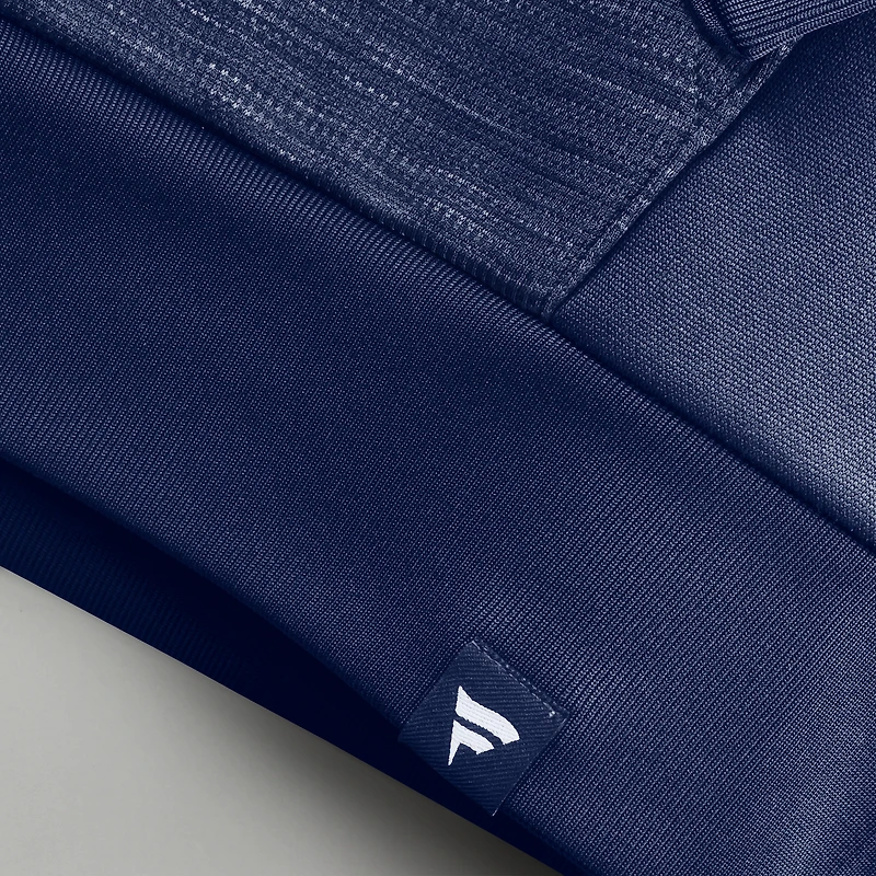 Sweat à capuche zippé Fanatics Navy Denver Nuggets Back Door Cut Play Defender pour homme