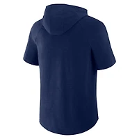 T-shirt à capuche raglan bleu marine pour homme, motif Denver Nuggets, légende de la passe