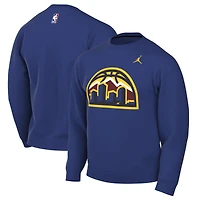 Men's Jordan Brand Blue Denver Nuggets Statement Edition Sweatshirt