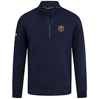 Pull à fermeture éclair quart de tour Accolade Cushion bleu marine des Denver Nuggets pour homme Levelwear