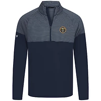 Haut à glissière quart de tour bleu marine rayures classiques des Denver Nuggets pour homme Levelwear