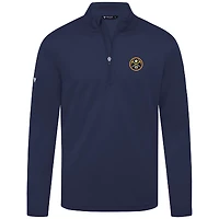 Haut à fermeture éclair quart de tour Heron des Denver Nuggets pour homme, bleu marine, Levelwear