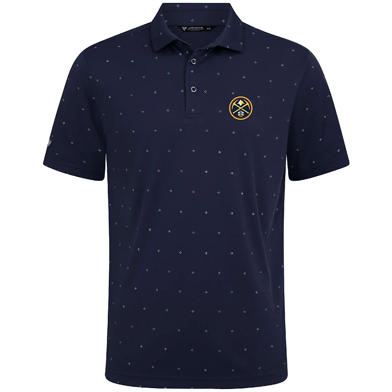 Polo Vision bleu marine des Denver Nuggets pour homme de Levelwear