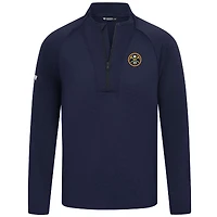 Men's Levelwear Navy Denver Nuggets Volley Quarter-Zip Top