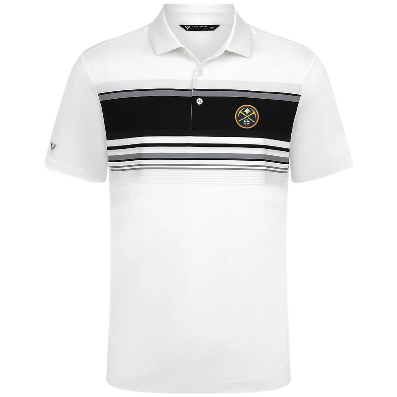 Polo blanc Onward des Denver Nuggets pour homme Levelwear
