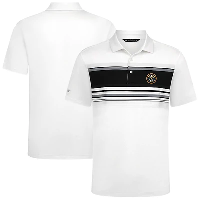 Polo blanc Onward des Denver Nuggets pour homme Levelwear