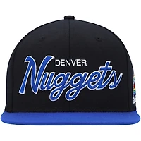 Casquette Snapback Denver Nuggets Hardwood Classics MVP Team Script 2.0 Mitchell & Ness pour homme, noir