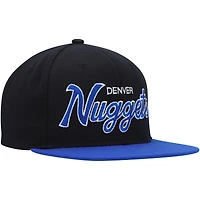 Casquette Snapback Denver Nuggets Hardwood Classics MVP Team Script 2.0 Mitchell & Ness pour homme, noir