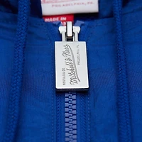 Veste coupe-vent à capuche entièrement zippée Mitchell & Ness bleue Denver Nuggets Playmaker pour homme