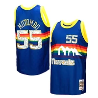 Mitchell & Ness Dikembe Mutombo Royal Denver Nuggets 1991/92 Hardwood Classics 75e anniversaire Diamond Swingman pour hommes - Maillot