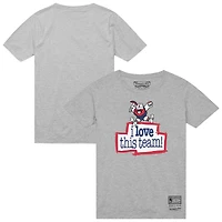 Men's Mitchell & Ness  Heather Gray Denver Nuggets I Love This Team T-Shirt