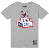 Men's Mitchell & Ness  Heather Gray Denver Nuggets I Love This Team T-Shirt