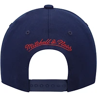Men's Mitchell & Ness Navy/Red Denver Nuggets MVP Team Two-Tone 2.0 Stretch-Snapback Hat