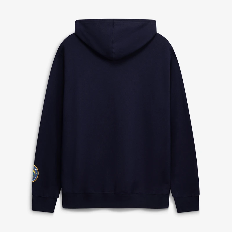 Sweat à capuche en polaire Mitchell & Ness bleu marine Denver Nuggets pour homme