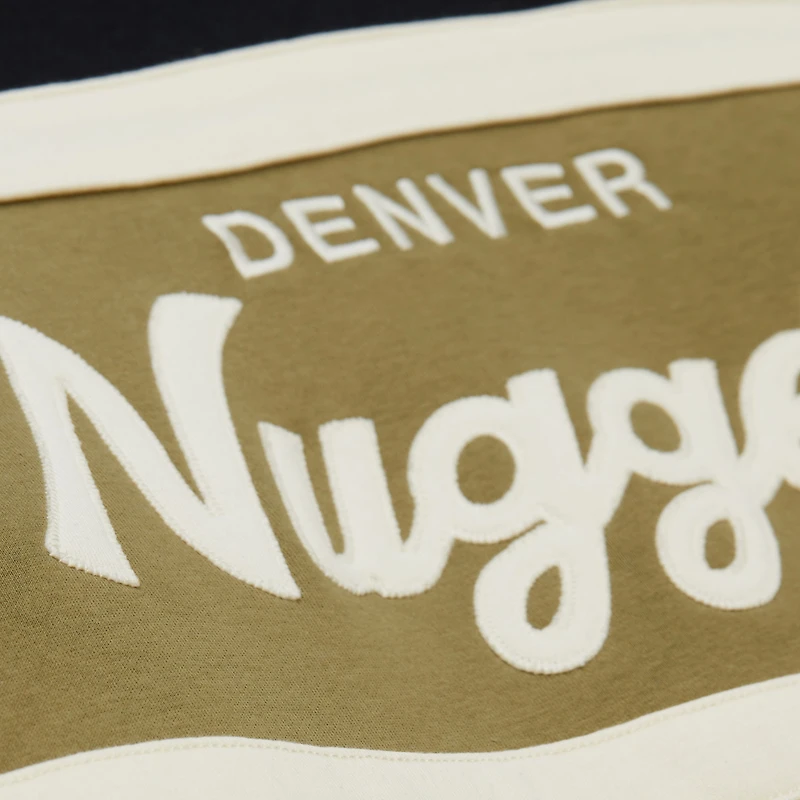 Men's Mitchell & Ness Olive/Black Denver Nuggets Double Clutch Head Coach Hoodie