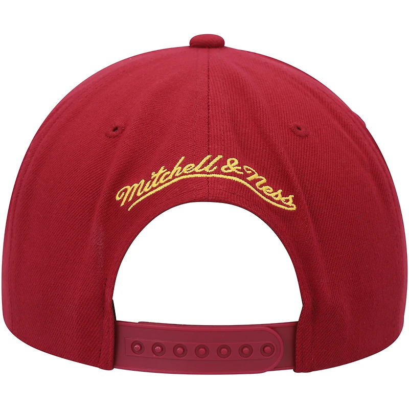 Casquette Snapback rouge Denver Nuggets Side Core 2.0 Mitchell & Ness pour hommes