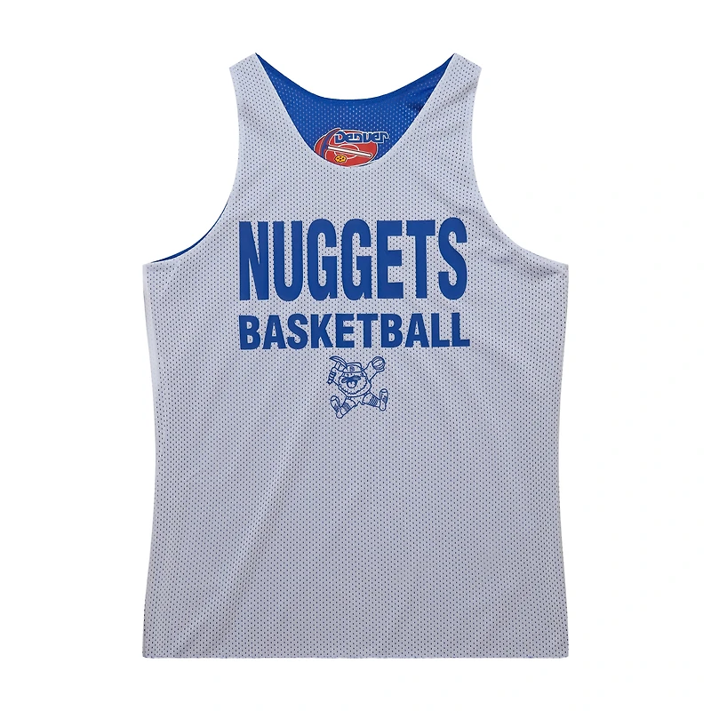 Men's Mitchell & Ness Royal/White Denver Nuggets Hardwood Classics Reversible Mesh Practice Jersey