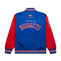 Veste en satin à boutons-pression intégrale Mitchell & Ness Royal Denver Nuggets Hardwood Classic Primetime pour homme