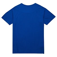 T-shirt en feutre appliqué flammé Mitchell & Ness Royal Denver Nuggets Hardwood Classics pour homme