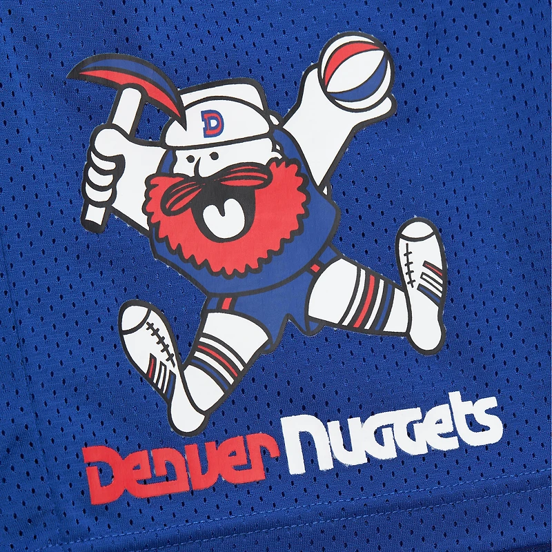 Men's Mitchell & Ness Royal Denver Nuggets Hardwood Classics Gameday Mesh Shorts