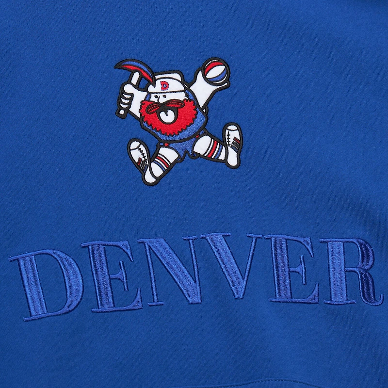 Sweat à capuche pour homme Mitchell & Ness Royal Denver Nuggets Hardwood Classics Team OG 3.0
