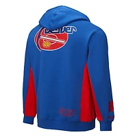 Sweat à capuche en polaire pour homme Mitchell & Ness Royal Denver Nuggets Hardwood Classics Team Origins