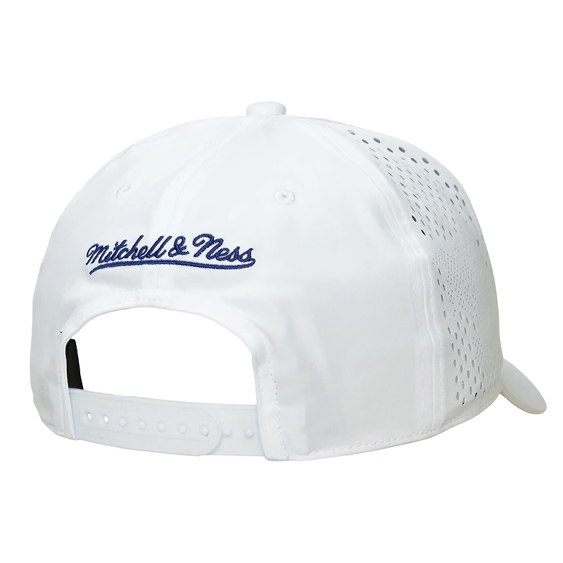 Men's Mitchell & Ness White Denver Nuggets Perfect Lightweight Pro Crown Adjustable Hat
