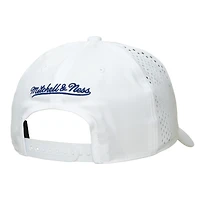 Men's Mitchell & Ness White Denver Nuggets Perfect Lightweight Pro Crown Adjustable Hat