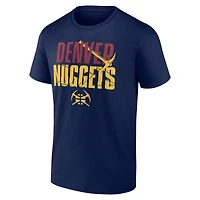 Men's  Navy Denver Nuggets Half Court Offense T-Shirt