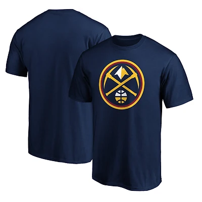 T-shirt bleu marine pour homme avec logo principal des Denver Nuggets