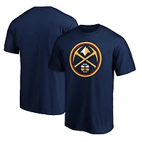 T-shirt bleu marine pour homme avec logo principal des Denver Nuggets