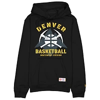 Sweat à capuche polaire New Era noir Denver Nuggets édition City 2025/26 pour homme