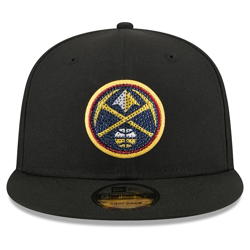 Men's New Era Black Denver Nuggets 2026 NBA Draft Crystal 9FIFTY Snapback Hat
