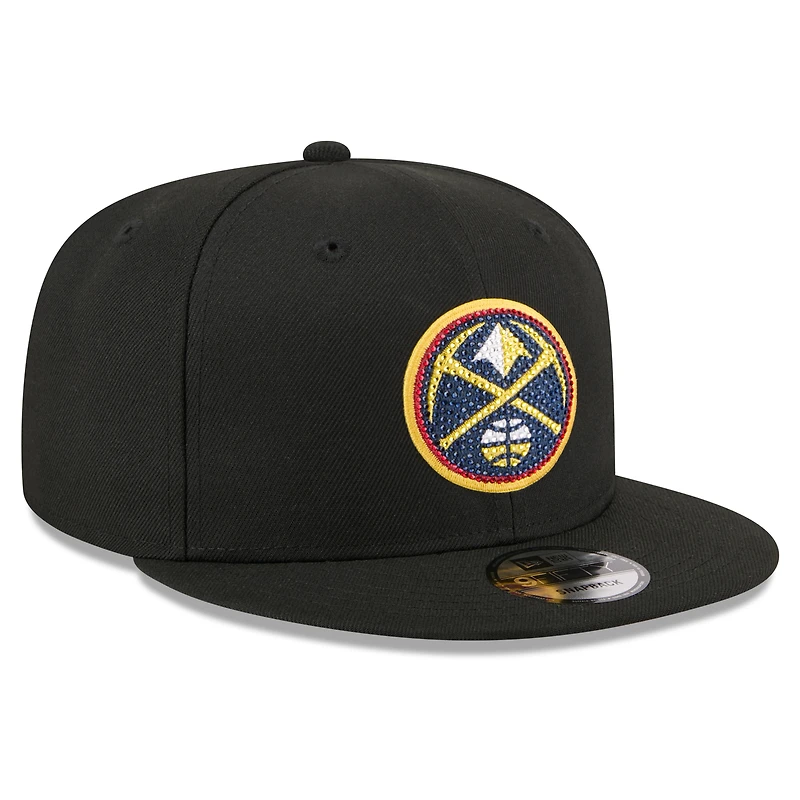 Men's New Era Black Denver Nuggets 2026 NBA Draft Crystal 9FIFTY Snapback Hat