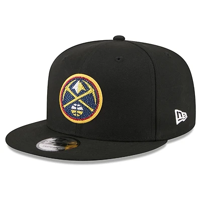 Casquette snapback New Era noire Denver Nuggets 2026 NBA Draft Crystal 9FIFTY pour homme