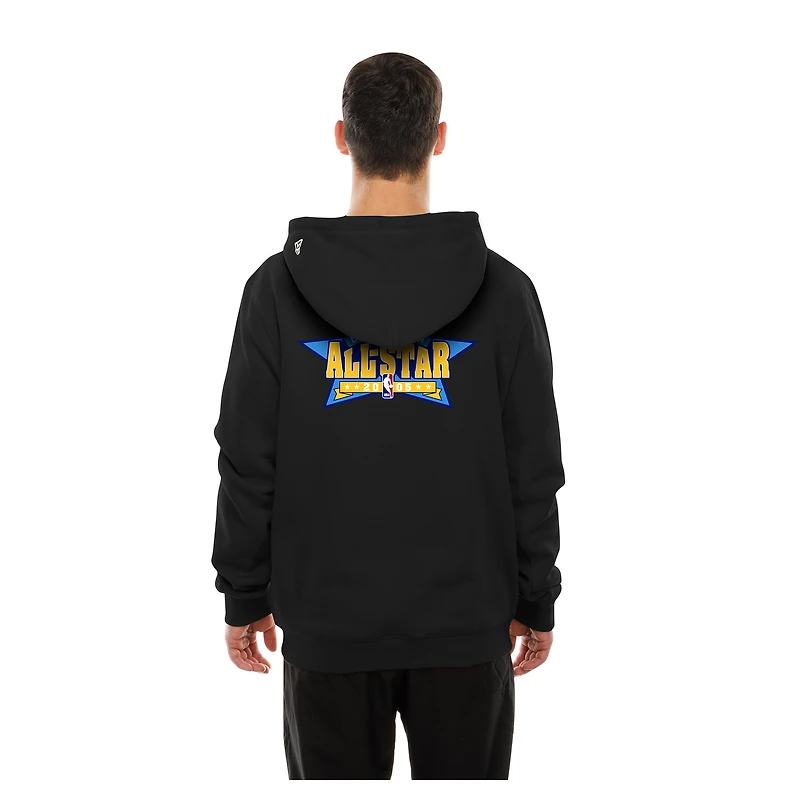 Men's New Era Black Denver Nuggets Front Back Logo Hoodie