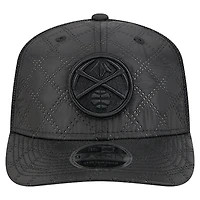 Men's New Era  Black Denver Nuggets Quilted 9SEVENTY Trucker Adjustable Hat