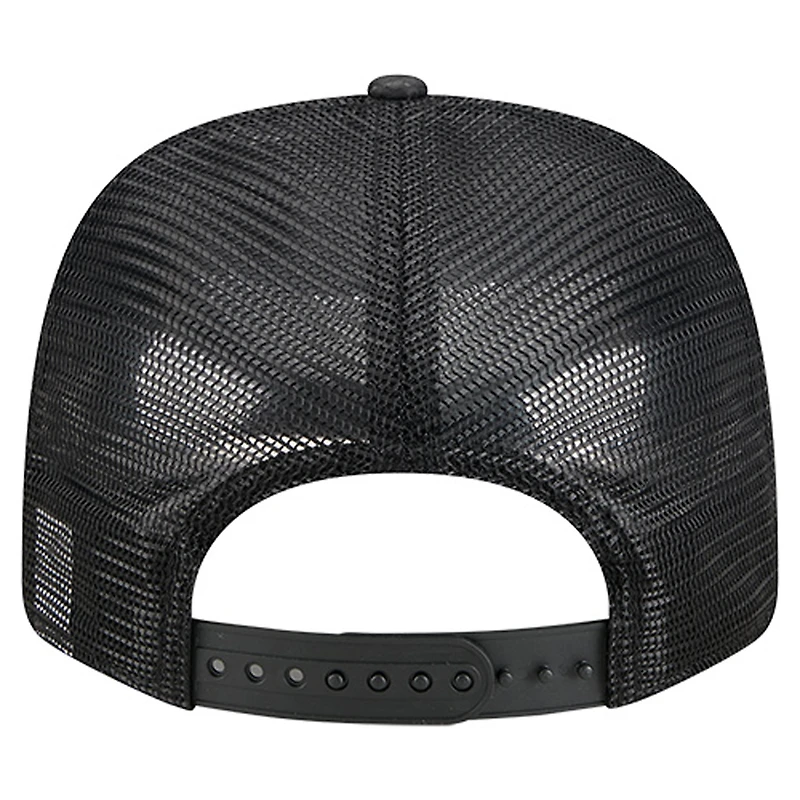 Men's New Era Black Denver Nuggets Quilted 9SEVENTY Trucker Adjustable Hat