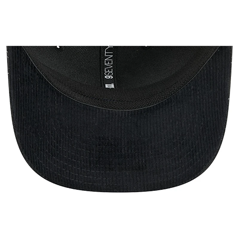 Men's New Era Black Denver Nuggets Quilted 9SEVENTY Trucker Adjustable Hat