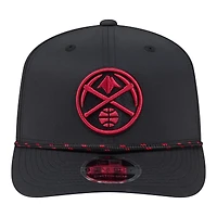 Casquette New Era Denver Nuggets Sport Rope Vented Stretch-Snap pour homme, noire, modèle 9SEVENTY