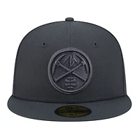 Men's New Era  Charcoal Denver Nuggets Tonal Color Pack 59FIFTY Fitted Hat