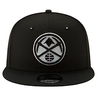 Casquette Snapback 9FIFTY noire et blanche Denver Nuggets New Era pour homme