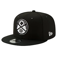 Casquette Snapback 9FIFTY noire et blanche Denver Nuggets New Era pour homme