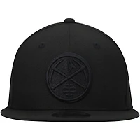 Casquette Snapback 9FIFTY Denver Nuggets New Era pour homme, noir sur noir