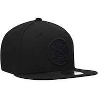 Casquette Snapback 9FIFTY Denver Nuggets New Era pour homme, noir sur noir