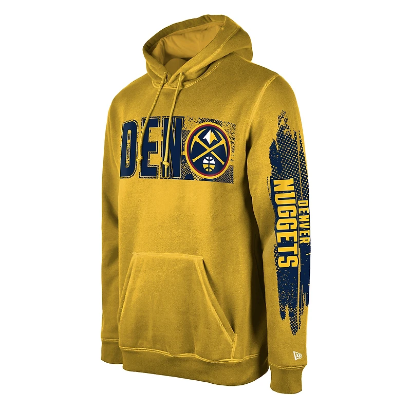 Sweat à capuche enfiler Denver Nuggets Gold Tip-Off Collection New Era pour homme